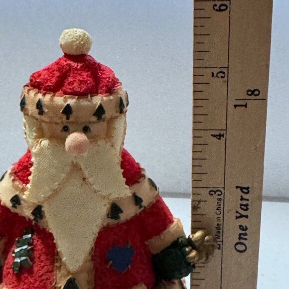 VTG Santa Claus JOY Banner Figurine Rotating Music Box Plays Deck The Halls 1999 - Picture 5 of 9